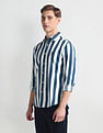 U.S. Polo Assn. Denim Co. Vertical Stripe Slim Fit Shirt