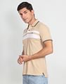 Arrow Sports Horizontal Stripe Cotton Polo Shirt