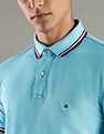 Tommy Hilfiger Solid Regular Fit Cotton Polo T-Shirt