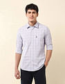 U.S. Polo Assn. Grid Tattersall Checked Tailored Fit Shirt