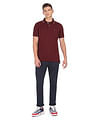 Arrow Sports Tipped Collar Pique Cotton Polo Shirt