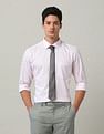 Arrow Polyester Vertical Striped Shirt