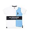 U.S. Polo Assn. Kids Boys Colour Block Brand Embroidered Polo Shirt