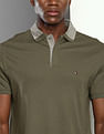 Tommy Hilfiger Mouline Collar Regular Fit Polo Shirt