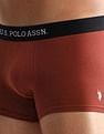 USPA Innerwear Anti Microbial Solid OET13 Trunks - Pack Of 3