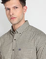 Arrow Sports Tennis Club Micro Check Casual Shirt