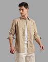 Tommy Hilfiger Printed Regular Fit Plain Woven Shirt