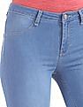 Flying Machine Women Mid Rise Cropped Jeggings