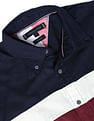 Tommy Hilfiger Men Navy Monogram Blocking Regular Fit Casual Shirt