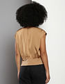 Calvin Klein Ribbed Hem Cap Sleeve Top