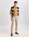 Calvin Klein Jeans Mens Brown Solid Polo Shirts