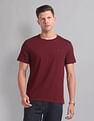AD by Arvind Pure Cotton Solid T-Shirt