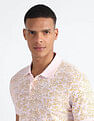 Flying Machine Mercerized Cotton Printed Polo Shirt