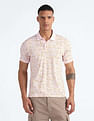 Flying Machine Mercerized Cotton Printed Polo Shirt
