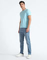 Flying Machine Slash Slim Tapered Mid Rise Jeans