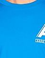 Aeropostale Men Blue Long Sleeve Logo T-Shirt