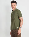 Flying Machine Solid Chest Pocket Polo Shirt