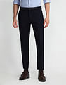 Arrow Newyork Carson Tapered Fit Self Design Trousers
