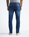 Flying Machine Mid Rise Slash Slim Tapered Fit Jeans