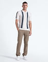Flying Machine Vertical Stripe Knitted T-shirt