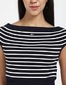 Tommy Hilfiger Slim-Fit Cotton Boat Neck Crop Top