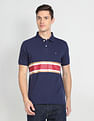 Arrow Sports Horizontal Stripe Cotton Polo Shirt