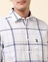 U.S. Polo Assn. Grid Tattersall Checked Tailored Fit Shirt