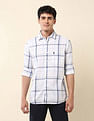 U.S. Polo Assn. Grid Tattersall Checked Tailored Fit Shirt