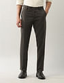 Arrow Mid Rise Smart Flex Dobby Trousers