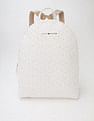 Tommy Hilfiger Logo Beige Pu Backpack