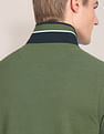 U.S. Polo Assn. Striped Collar Slim Fit Polo Shirt