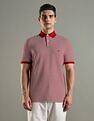 Tommy Hilfiger Striped Regular Fit Cotton Polo T-Shirt