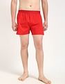 Calvin Klein Underwear Solid Red Cotton Boxers