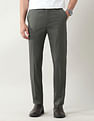 Arrow Slim Fit Solid Trousers
