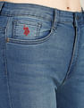 U.S. Polo Assn. Women High Rise Skinny Fit Tinted Jeans