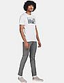 Aeropostale Men Off White Graphic Print Cotton T-Shirt