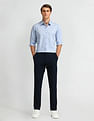 Arrow Newyork Pinstriped Slim Fit Shirt