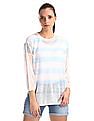 U.S. Polo Assn. Women Ribbed Neck Stripe Boxy Top