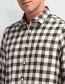Arrow Sport Dupplin Checked Regular Fit Shirt