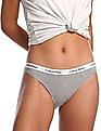 Calvin Klein Underwear Women Assorted Elasticized Waist Solid Bikini Briefs - Pack of 3