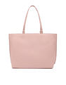 Tommy Hilfiger Solid Pink Pu Tote Bag
