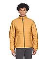 Aeropostale Men Gold Long Sleeve High Neck Jacket
