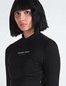 Tommy Hilfiger Cropped Mock Collar Top