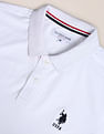 U.S. Polo Assn. Striped Hem Stretch Polo Shirt