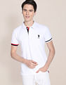 U.S. Polo Assn. Striped Hem Stretch Polo Shirt
