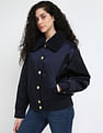 Tommy Hilfiger Teddy Collar Satin Padded Jacket
