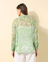 U.S. Polo Assn. Women Relaxed Fit Chiffon Sheer Shirt