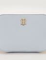 Tommy Hilfiger Solid Blue PU Sling Bags