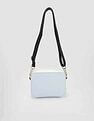 Tommy Hilfiger Solid Blue PU Sling Bags