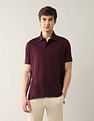 Arrow Textured Pure Cotton Night Is Young Polo Shirt